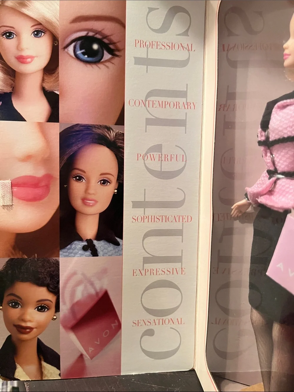 1998 Avon Platinum Blonde Barbie Doll Avon Representative